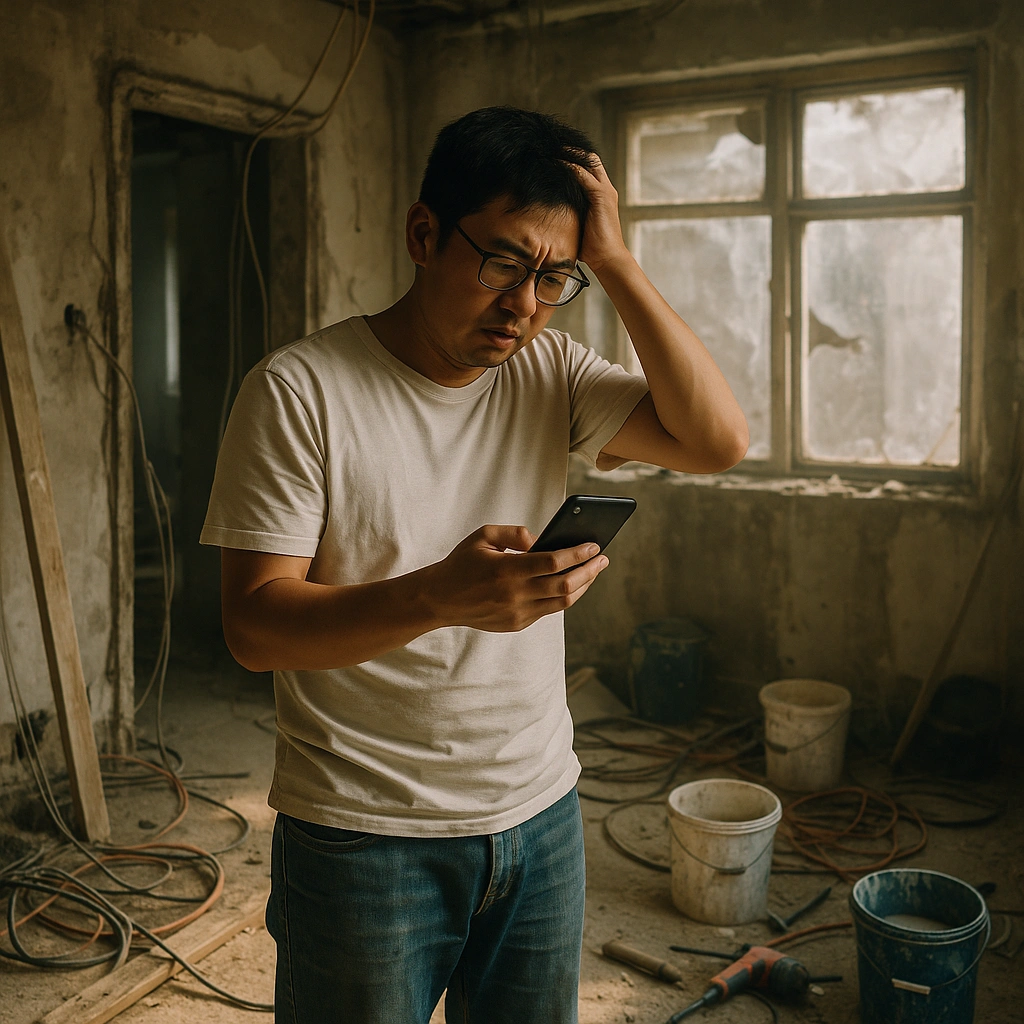 Ilustrasi masalah renovasi yang membingungkan